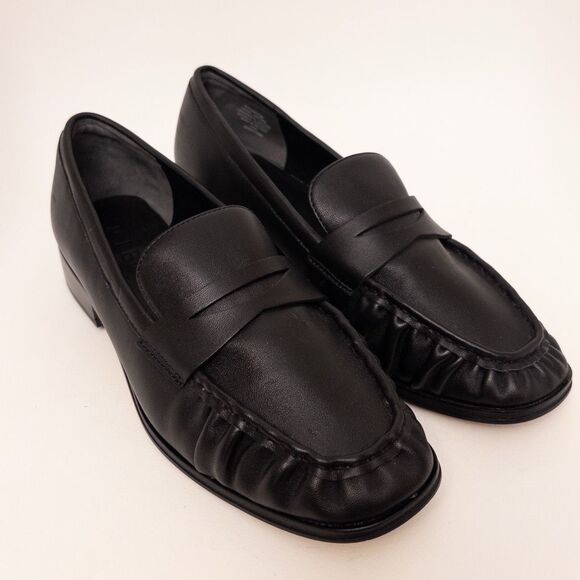 J. Crew Maison Ruched Loafers Black Size 9.5 - Picture 2 of 10